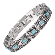 Mens Magnetic Therapy Bracelet SSDB0110