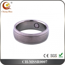 Stainless Steel & Titanium Magnetic Ring MSSR0007