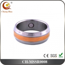 Stainless Steel & Titanium Magnetic Ring MSSR0008