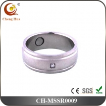 Stainless Steel & Titanium Magnetic Ring MSSR0009