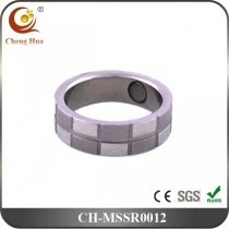 Stainless Steel & Titanium Magnetic Ring MSSR0012
