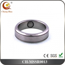Stainless Steel & Titanium Magnetic Ring MSSR0013