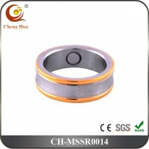 Stainless Steel & Titanium Magnetic Ring MSSR0014
