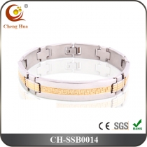 Stainless Steel & Titanium Bracelet SSB0014