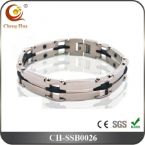 Stainless Steel & Titanium Bracelet SSB0026