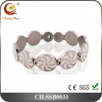 Stainless Steel & Titanium Bracelet SSB0033