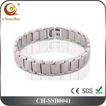 Stainless Steel & Titanium Bracelet SSB0041