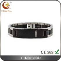 Stainless Steel & Titanium Bracelet SSB0082