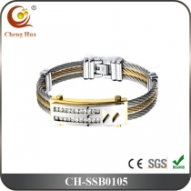 Stainless Steel & Titanium Bracelet SSB0105