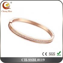 Stainless Steel & Titanium Bangle SSBL0119