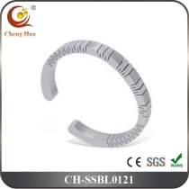 Stainless Steel & Titanium Bangle SSBL0121