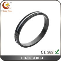 Stainless Steel & Titanium Bangle SSBL0124