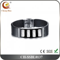 Stainless Steel & Titanium Bangle SSBL0137