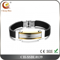 Stainless Steel & Titanium Bangle SSBL0139