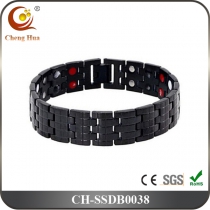 Double Line Mens Magnetic Bracelet SSDB0038