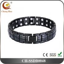 Double Line Mens Magnetic Bracelet SSDB0048