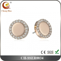 Stainless Steel & Titanium Earring SSER0034