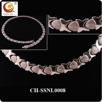 Stainless Steel & Titanium Magnetic Necklace SSNL0008