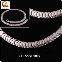Stainless Steel & Titanium Magnetic Necklace SSNL0009