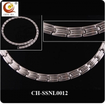 Stainless Steel & Titanium Magnetic Necklace SSNL0012