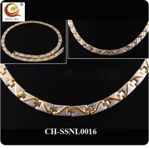 Stainless Steel & Titanium Magnetic Necklace SSNL0016