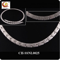 Stainless Steel & Titanium Magnetic Necklace SSNL0025