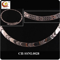 Stainless Steel & Titanium Magnetic Necklace SSNL0028