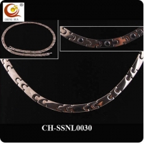 Stainless Steel & Titanium Magnetic Necklace SSNL0030