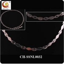 Stainless Steel & Titanium Magnetic Necklace SSNL0032