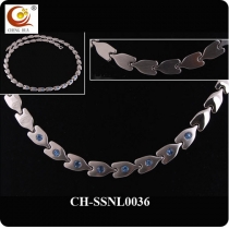 Stainless Steel & Titanium Magnetic Necklace SSNL0036