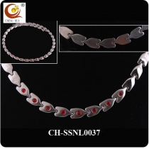 Stainless Steel & Titanium Magnetic Necklace SSNL0037