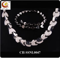 Stainless Steel & Titanium Magnetic Necklace SSNL0047