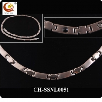 Stainless Steel & Titanium Magnetic Necklace SSNL0051