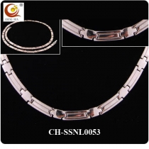 Stainless Steel & Titanium Magnetic Necklace SSNL0053