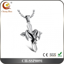 Stainless Steel & Titanium Pendant SSP0091